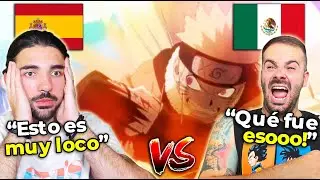 🇪🇸 2 ESPAÑOLES REACCIONAN AL DOBLAJE LATINO VS ESPAÑOL 🇲🇽 DE NARUTO LIBERA SU CHAKRA - NoMeDuchoGT