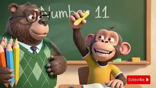 Counting 1 to 20 with Funny Animals 🐵🔢 | Kids Learning Video | Kids Cartoon World