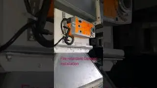 installing fire damper/Air damper on an air duct #hvac #engineering #oilandgas #electrical