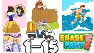 Erase Part 1 &ndash; All Levels 1 to 15 Walkthrough | Erase Puzzle Game Full Gameplay