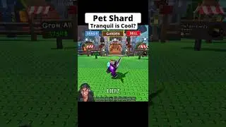 Grow a Garden Pet Shard Tranquil on T-Rex 💀 #growagarden #fyp #shorts #viralvideo