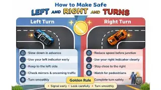 How To Make a Safe LEFT-TURN And RIGHT-TURN // Danniel@GLS