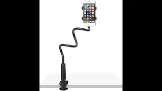 Gooseneck Cell Phone Holder Bed - Universal Mobile Phone Clip Stand - Review