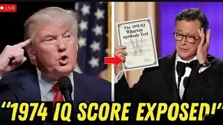 Colbert Brings Up Trump&rsquo;s 1970 IQ Test &mdash; The Genius Narrative Changes