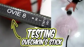 CCM sent me Ovechkin's stick! (and I used it in a game)