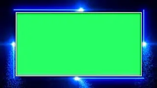 Awesome Boarder Light frame Animation effects green screen | chroma key