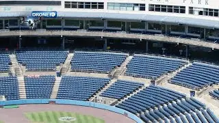 Drone 10: Over Harbor Park for Norfolk Tides home opener
