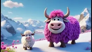 Yak Wool Goes Fluff Fluff Fluff | Kids Animal Rhyme | Educational Songs for Children | Baby Music