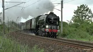 LNER 60163 Tornado Gets a hefty shove on the West Yorkshireman 31/5/25.