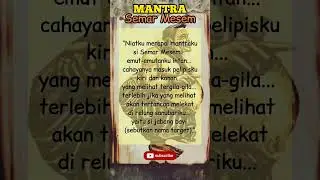 Teks Ajian Pelet Semar Mesem #shorts #semar #walisongo