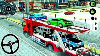 Car Transporter Euro Truck Game - Multi Cars Transport 3D Vehicles - Android GamePlay #3