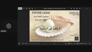 Divine Gems Ramadan 2025 with Aiasha Amir/ Topic 1 / Zuhd Fid Dunya
