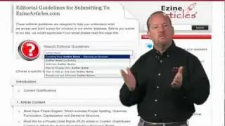 EzineArticles Editorial Guidelines