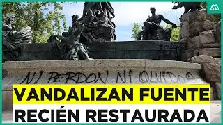 As&iacute; qued&oacute; la reci&eacute;n restaurada Fuente Alemana del Parque Forestal tras ser vandalizada