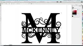 Welding Names to Monograms in Corel Draw