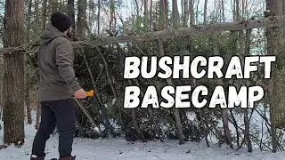 Строительство полустационарного укрытия &mdash; базовый лагерь Bushcraft