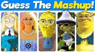 Guess The Mashup by Song! 🎤 Gegage, Minion, Toca, Shrek, Barbie...