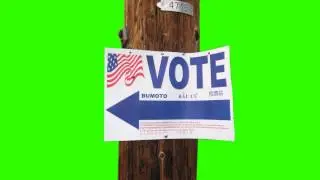 Vote Symbol - Green Screen Free Footage