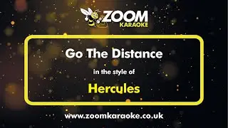 Hercules - Go The Distance - Karaoke Version from Zoom Karaoke