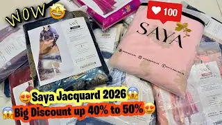 Saya Jacquard Collection 2026 | Saya Brand Jacquard | Saya Wholesale | Cloth Point 