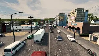 Heavy Traffic Flow On A 6 Lane Road Suburban Area! | Cities: Skylines