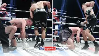 KNOCKDOWN! Jack Catterall's eighth round knockdown against Josh Taylor