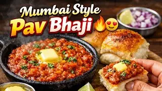 Butter Pav Bhaji | Street Style Mumbai Taste 😋