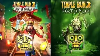 Temple Run 2 Winter Toyland Vs Lost Jungle||Technical Shivom