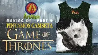 INTRO 2 JUEGO DE TRONOS - CAMISETA PINTADA - MAKING OF CARA 2