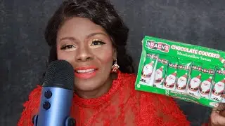 MARSHMALLOW SANTAS CHOCOLATE COVERED ASMR Eating Sounds