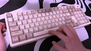 3 Layers Tape Mod on a Retro Keyboard l before and after