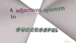 successful - 5 adjectives which are synonym to successful (sentence examples)
