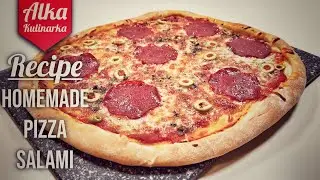 Домашняя Пицца Салями Легкий Рецепт Быстро и Вкусно #alkakulinarka #pizza #pizzasalami #homemade