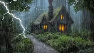 HEAVY RAIN AND THUNDER SOUNDS - DEEP SLEEP | Thunderstorm for Sleeping - Rain Sound Comfort #2