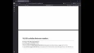 13 networkBasics - VLAN Switch and VLAN Membership