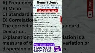 UGC NET Home Science I Net Qualified Faculty I Online Class Available #homescience #shorts #ugcnet