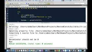 18.4 : Multiple & Nested Try Catch — [Abdul Bari] Java Course