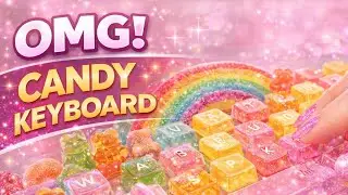 Food on Keyboard ASMR | Oddly Satisfying 🍬