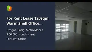 For Rent Lease 120sqm Warm Shell Office Space Ortigas Center
