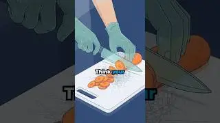 Your cutting board is a PLASTIC factory! 🔪🍱 #health #science #shorts