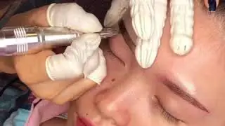 粉霧眉教學 畫法 操作過程 零結痂