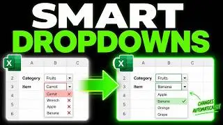How to Combine TWO Excel Drop-Down Lists using INDIRECT Function