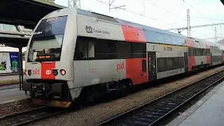 Train CityElefant of Czech Railways ČD double deck Prague regional train unit vlak Zug Pociag treno
