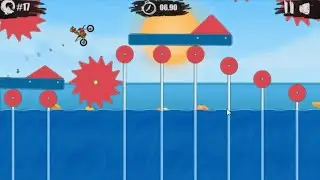 Moto X3M 5 Pool Party (level 17) Gameplay