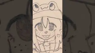I&rsquo;m actually proud of this drawing #frog girl