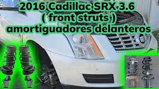 2010-2016 Cadillac SRX 3.6 como cambiar  amortiguadores delanteros ( how to replace front struts )