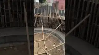 The silo foundation is under construction
