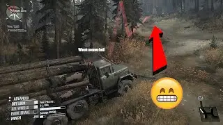 Climb a hill - Logging mission part 2 - Downhill map Completed | MudRunner | PS4