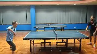 2024 western Sydney table tennis A2 Vinod Mohan (short pips) vs Chen Jun (long pips) set 5