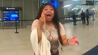 Crazy Entitled Airport Karen Causes Mayhem After Missing Her Flight While Busy Drinking!